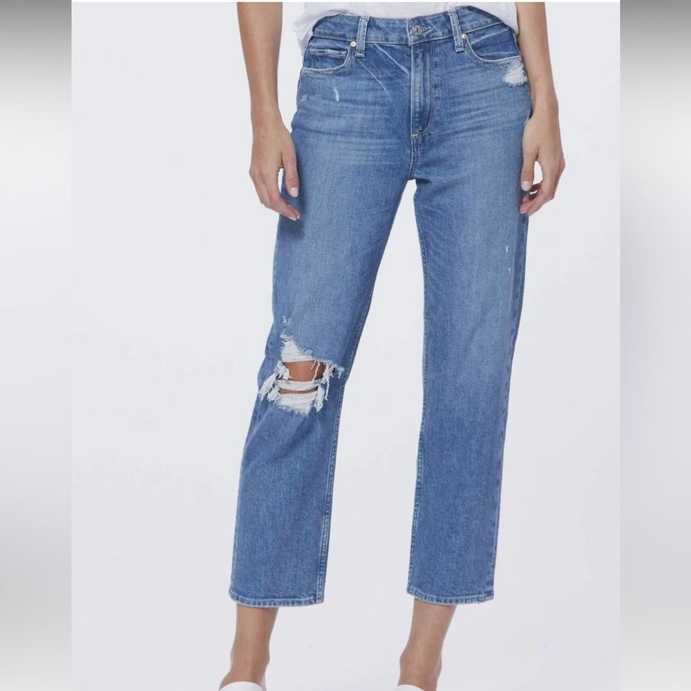 PAIGE High Waisted Vintage Inspired Noella Relaxed Straight Leg Jeans - 26W - Picture 7 of 16